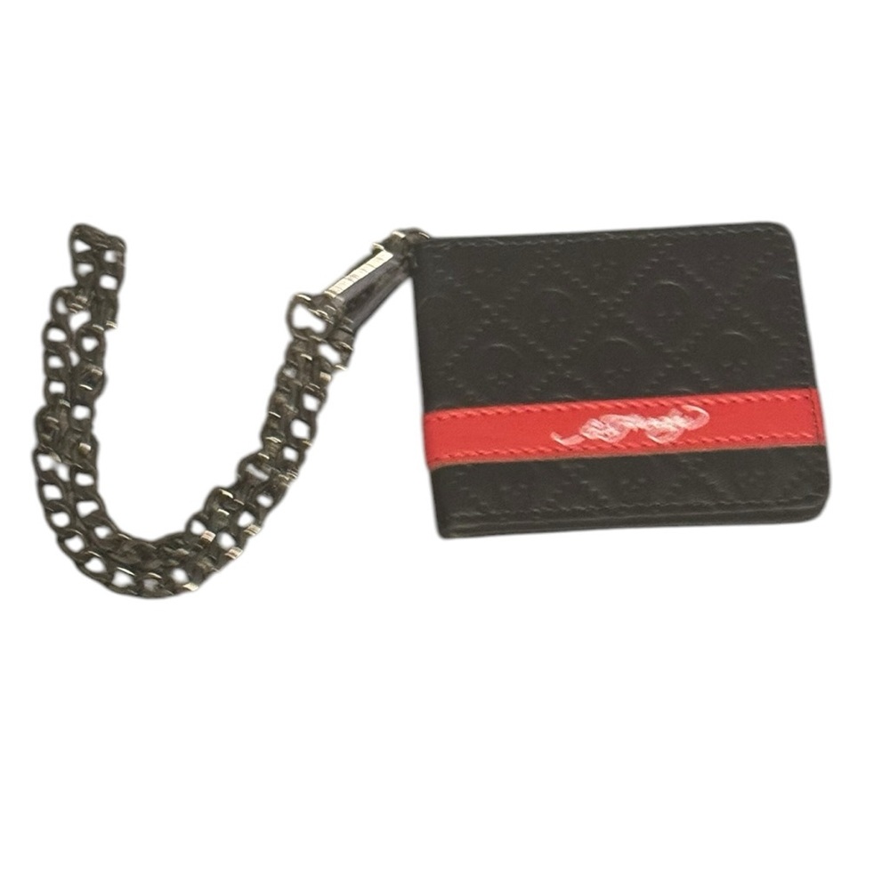 Black and Red Men's Wallet Chain Card Holder